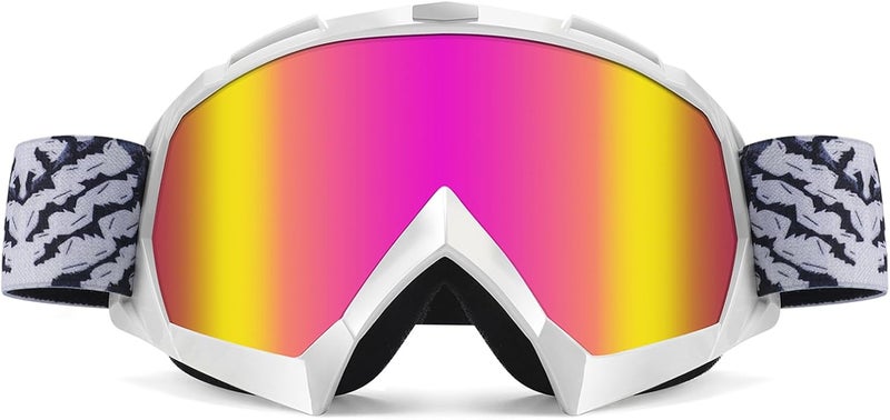 4-FQ Dirt Bike ATV Goggles Motorcycle Gear Motocross Dirtbike Riding Racing Glasses MX Accessories Helmet Goggles for Men Women Youth UV400 Protection Dust-proof Anti-Scratch Impact Resistant - Image 1